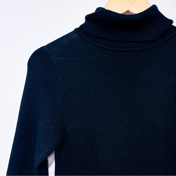 ADRIANNA PAPELL Black turtleneck knit dress | Classic chic * - Picture 4 of 8